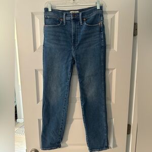 Madewell Mid-rise Stovepipe Jeans in Deming Wash